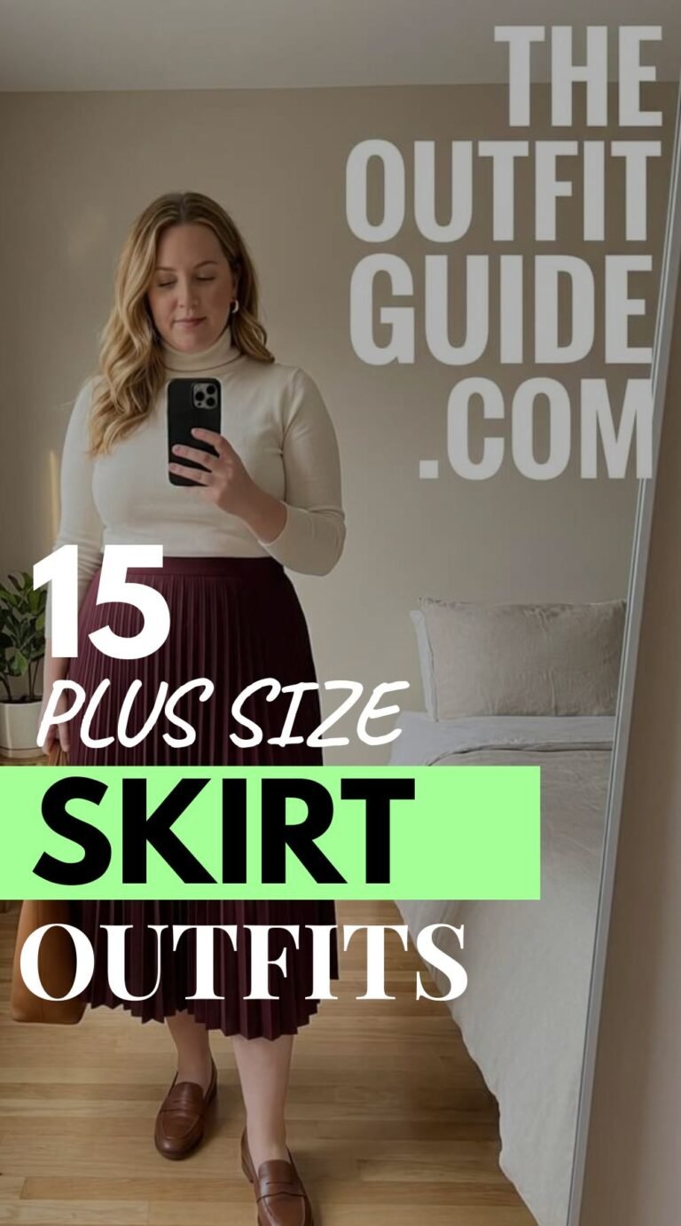 15 Plus Size Skirt Outfits for Curvy Women That Actually Flatter